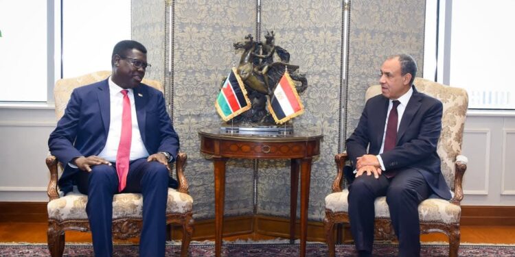 وزير الخارجية يستقبل نظيره الجنوب سوداني ويبحث تعزيز العلاقات الثنائية بين البلدين