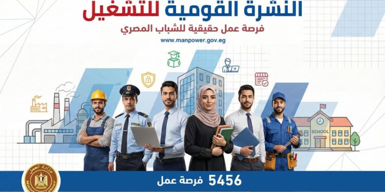 5456 فرصة عمل جديدة في 14 محافظة.. وزارة العمل تطلق نشرتها نصف الشهرية بشراكة 54 شركة