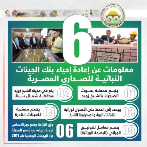 “الزراعة” تنشر 6 معلومات عن إعادة إحياء بنك الجينات النباتية للصحارى المصرية