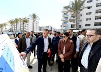 راندة المنشاوي تتفقد كومباند مزارين بالعلمين الجديدة وتتابع معدلات التنفيذ