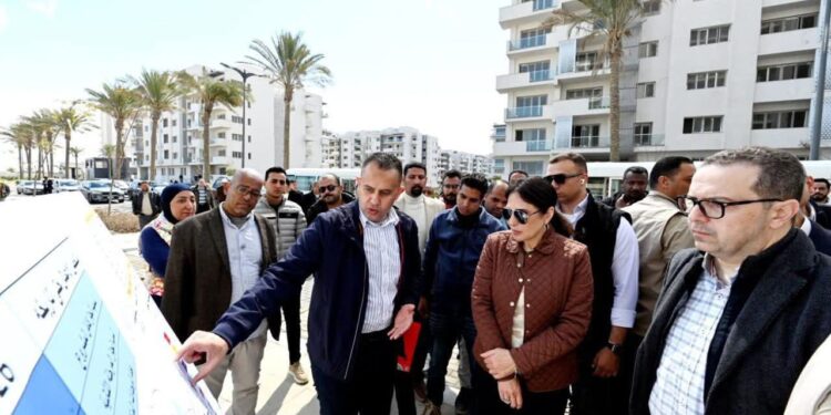 راندة المنشاوي تتفقد كومباند مزارين بالعلمين الجديدة وتتابع معدلات التنفيذ