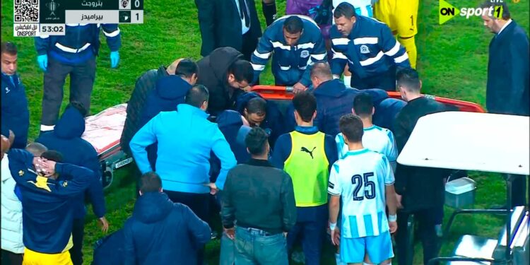 تعرض محمد حمدي لاعب بيراميدز لإصابة خظيرة