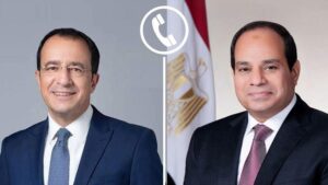 الرئيس السيسي يتلقى اتصالا من نظيره القبرصي لبحث تطورات الأوضاع الإقليمية ووقف التصعيد