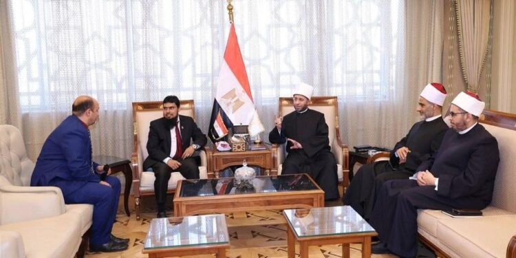 وزير الأوقاف يبحث التعاون مع جامعة المالديف الإسلامية