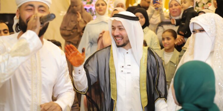 ليلة فرح استثنائية.. رضوان محمود يحتفل بزفافه بحضور نجوم الإنشاد وصناع المحتوى