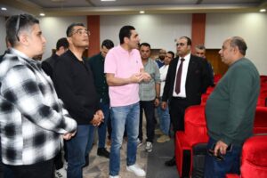 وزير الشباب والرياضة ومحافظ البحر الأحمر يتفقدان المدينة الشبابية والمركز الدولي للتنمية الرياضية بالغردقة