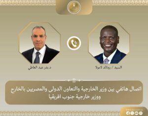 اتصال هاتفي بين بدر عبد العاطي ونظيره الجنوب أفريقي لبحث التصعيد الإقليمي