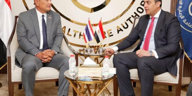 رئيس هيئة الرعاية الصحية يستقبل سفير تايلاند لبحث شراكات استراتيجية في السياحة العلاجية والتحول الرقمي وتحويل سانت كاترين لمنتجع استشفائي عالمي
