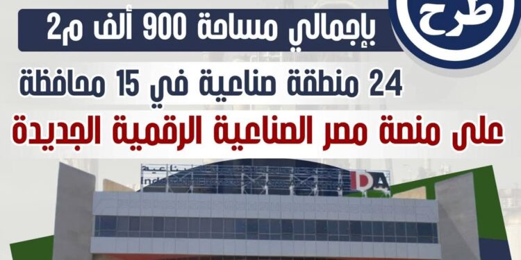 هيئة التنمية الصناعية تعلن طرح ٤٠٠ قطعة أرض مرفقة بـ ١٥ محافظة على المنصة الرقمية وتخصيصها لمنتجات محددة لتوطين الصناعات المغذية