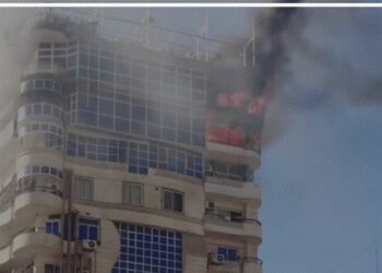 حريق بمعهد اللاسلكي للاتصالات بطريق أسيوط – سوهاج