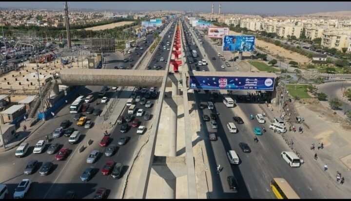 غلق كلي بامتداد محور 26 يوليو لتنفيذ أعمال رفع كوبري مشاة المونوريل